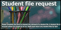 Student File Request