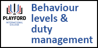 Behaviour Levels & Duty management